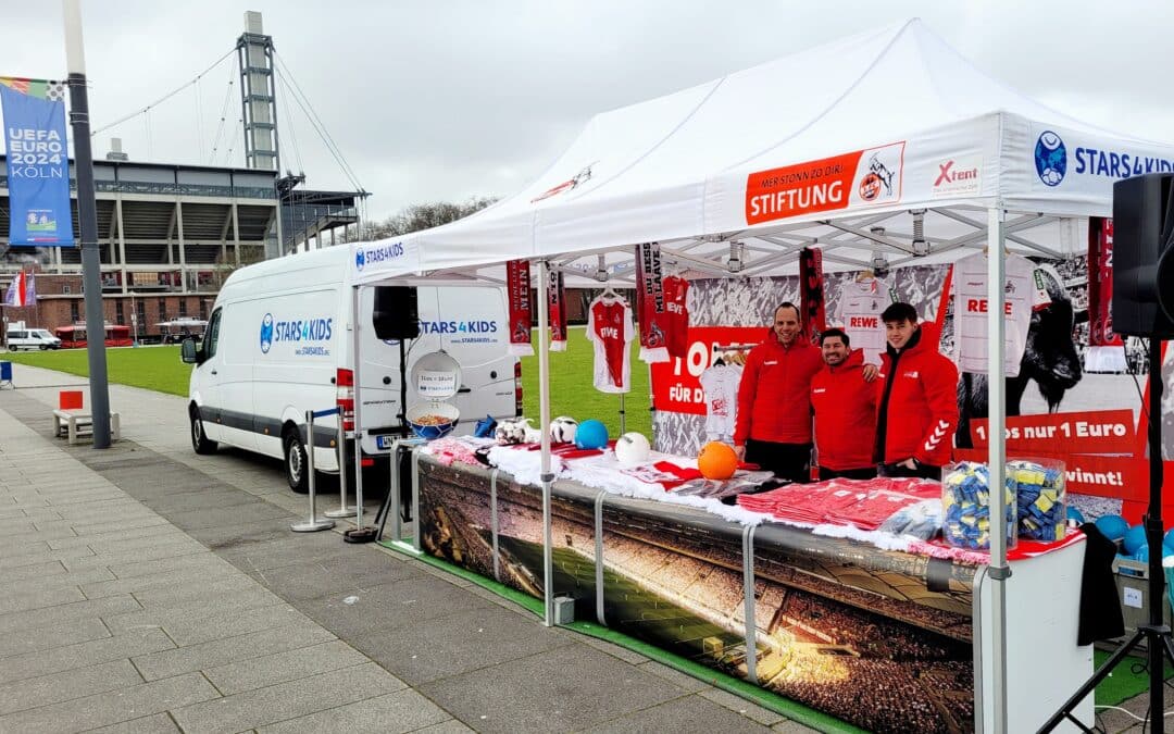 Charity-Tombola zum Heimspiel des 1. FC Köln