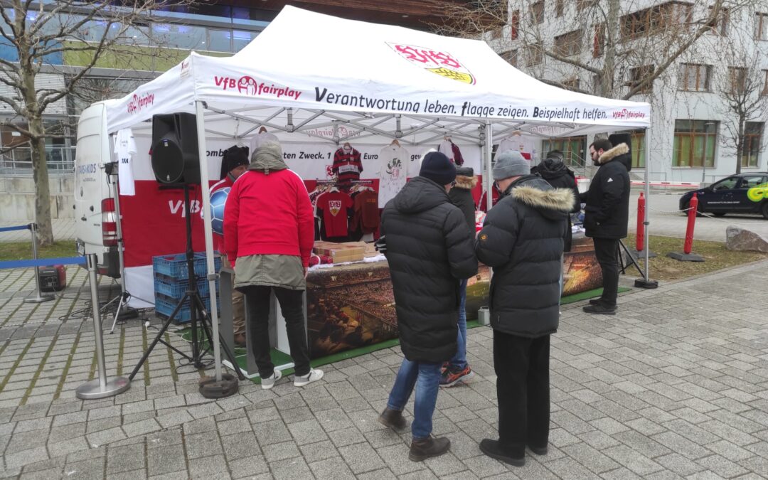 Charity-Tombola zum VfB-Heimspiel gegen den FC Bayern München