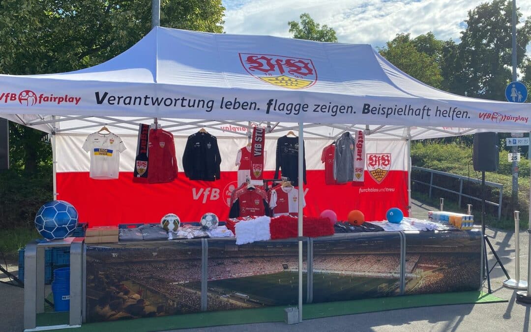 Charity-Tombola zum Pokalspiel des VfB in Reutlingen